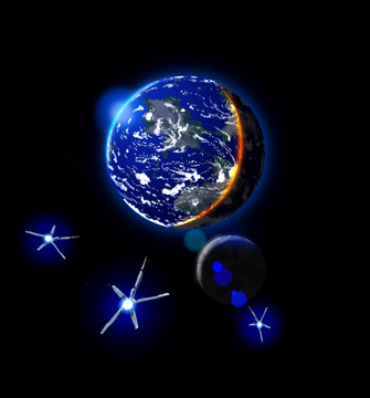 習作 惑星 - "かんたんお手軽ブラシ" 作画例